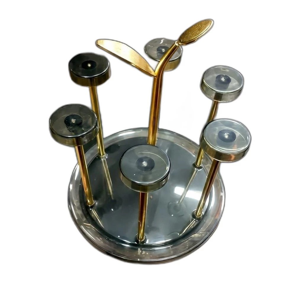 Luxury Hexagonal Glass Cup Drying Rack