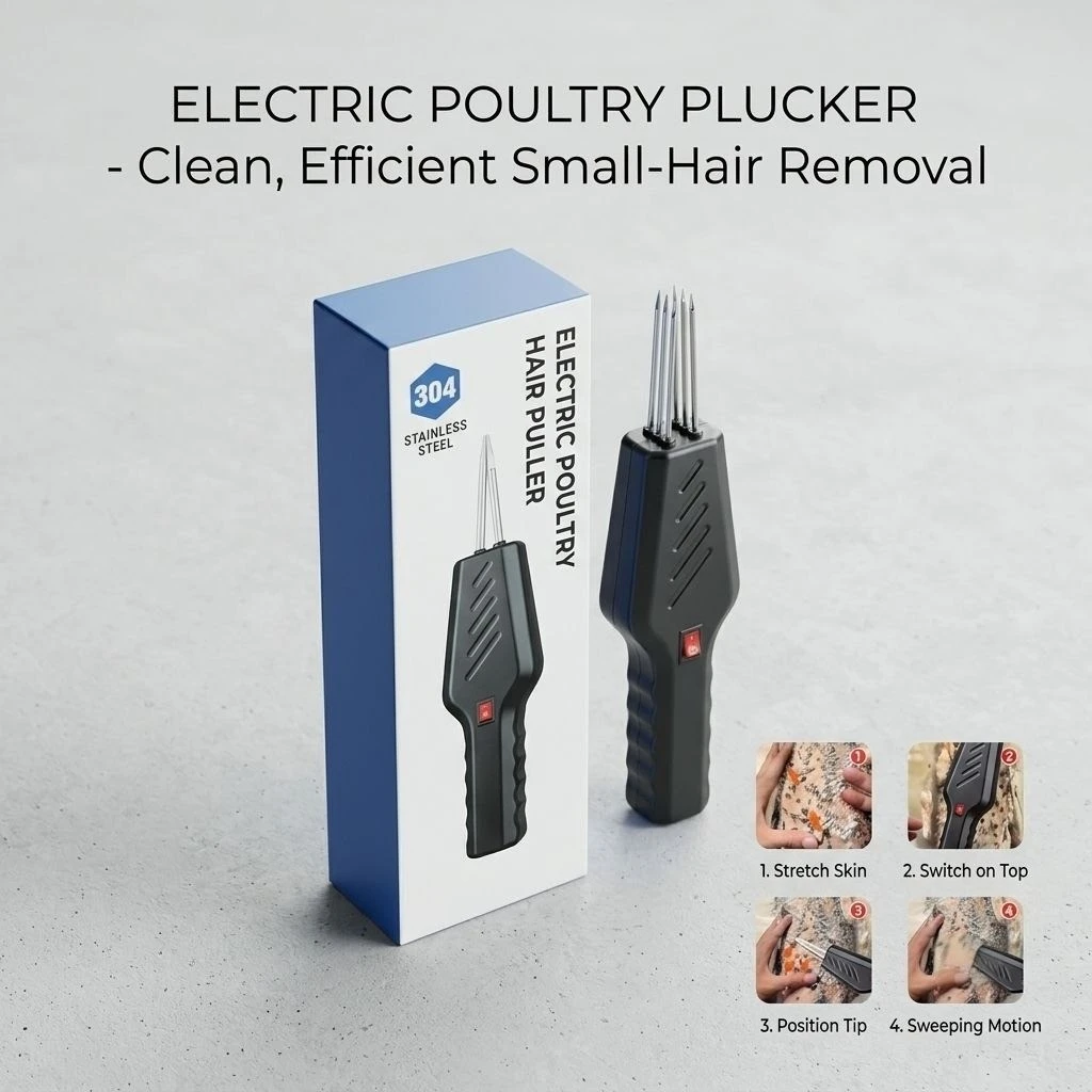 Handheld Electric Poultry Plucker & Hair Puller