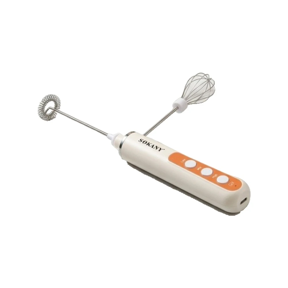 SOKANY 2-in-1 Milk Frother & Electric Whisk