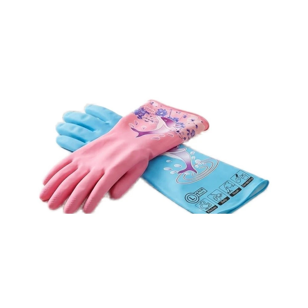 Waterproof Rubber Household Gloves Long Sleeve
