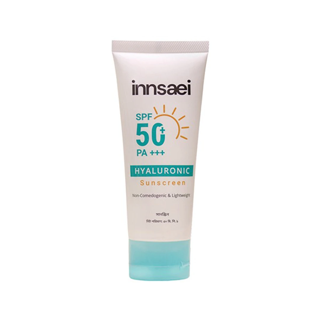 Innsaei Hyaluronic Sunscreen SPF 50+ PA+++ (50ml) – Ultimate Hydrating Sun Shield with 8-Layer Hyaluronic Acid