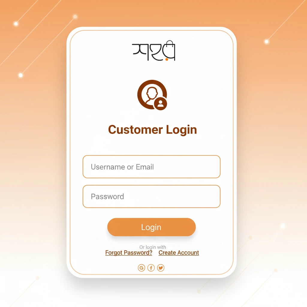 Customer Login page Image