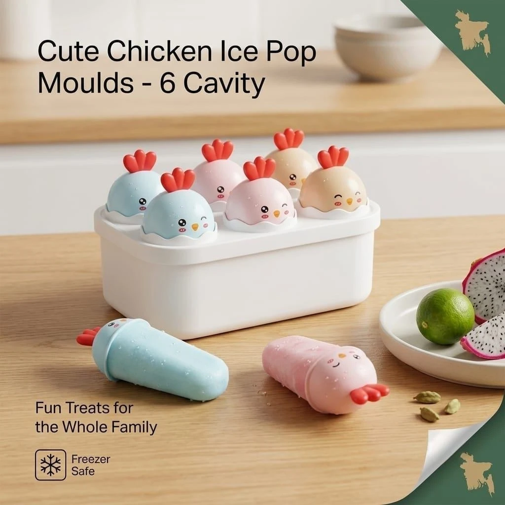 Cute Chicken Ice Pop Moulds