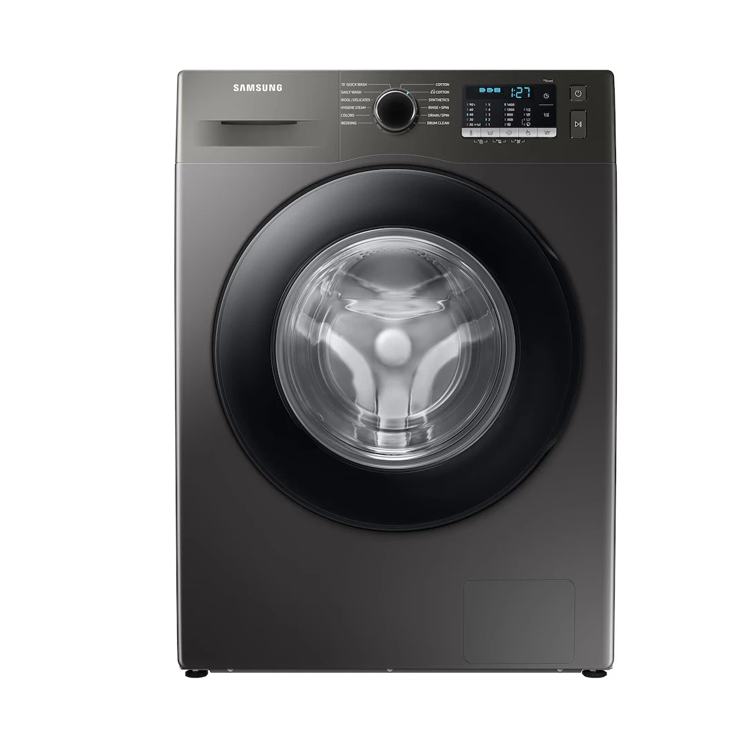 Samsung 8 Kg 5 Star Fully Automatic Front Load Washing Machine (WW80TA046AXOTL, Inox, Ecobubble Technology)