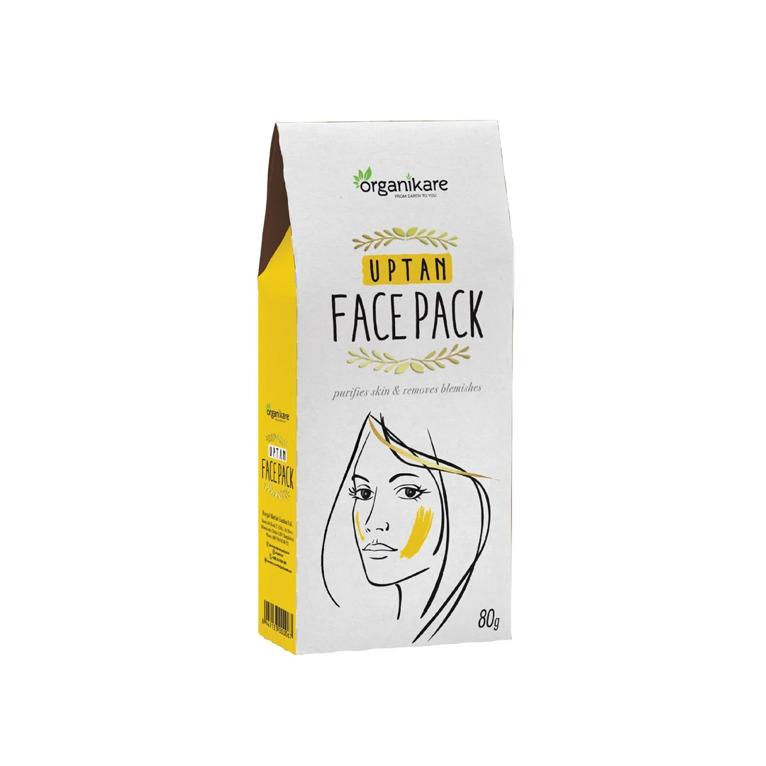 Organikare Natural Uptan Face Pack – Traditional Skin Brightening & Deep Cleansing Formula