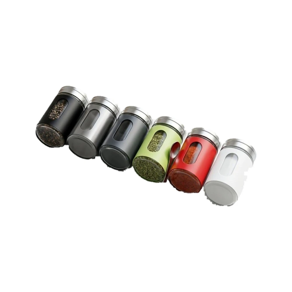 Stainless Steel Spice Jar Set