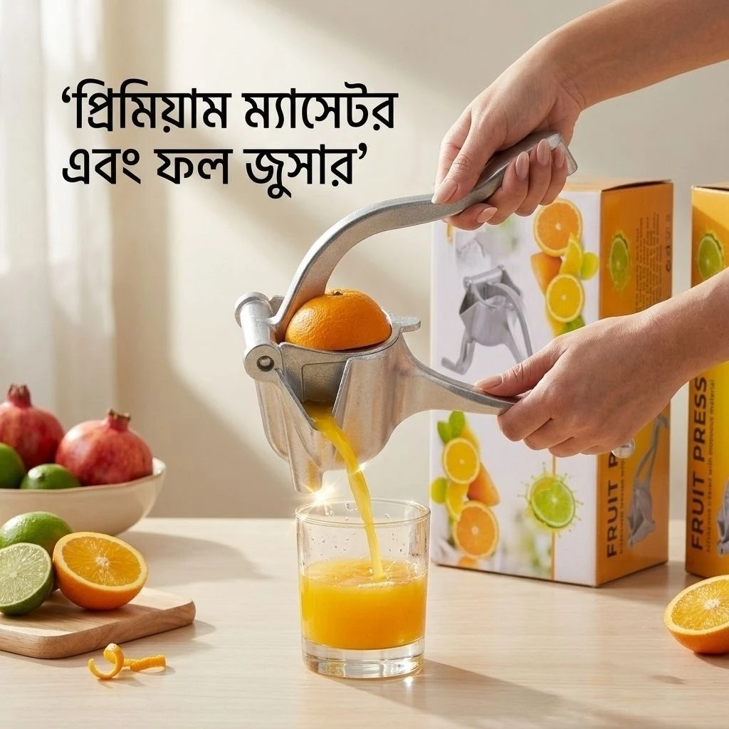 Aluminum Alloy Hand Press Fruit Juicer
