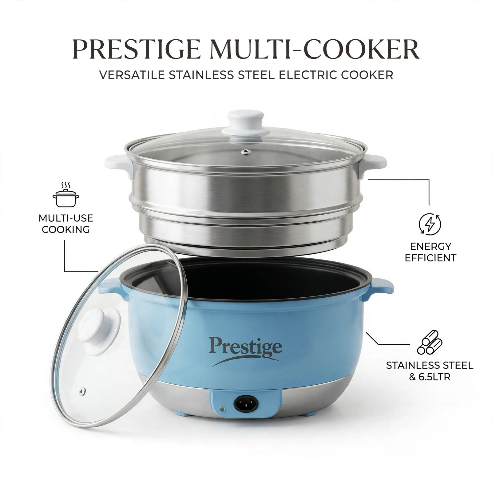 Prestige Multi-Cooker Steel