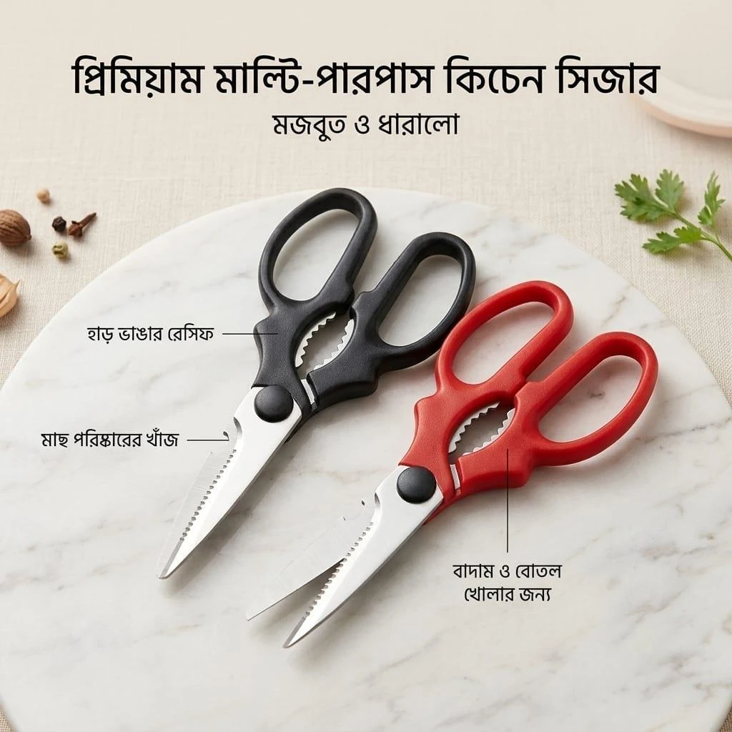 Stainless Steel Multi-Purpose Kitchen Scissors