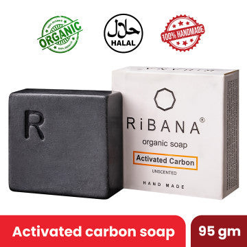 RiBANA Activated Carbon Soap - 95gm