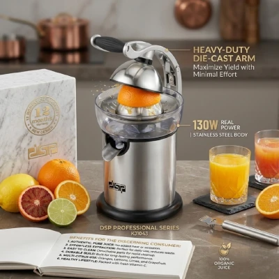 Heavy-Duty Citrus Juicer Stainless Steel