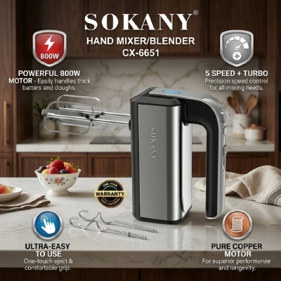 Sokany CX-6651 Hand Mixer Blender