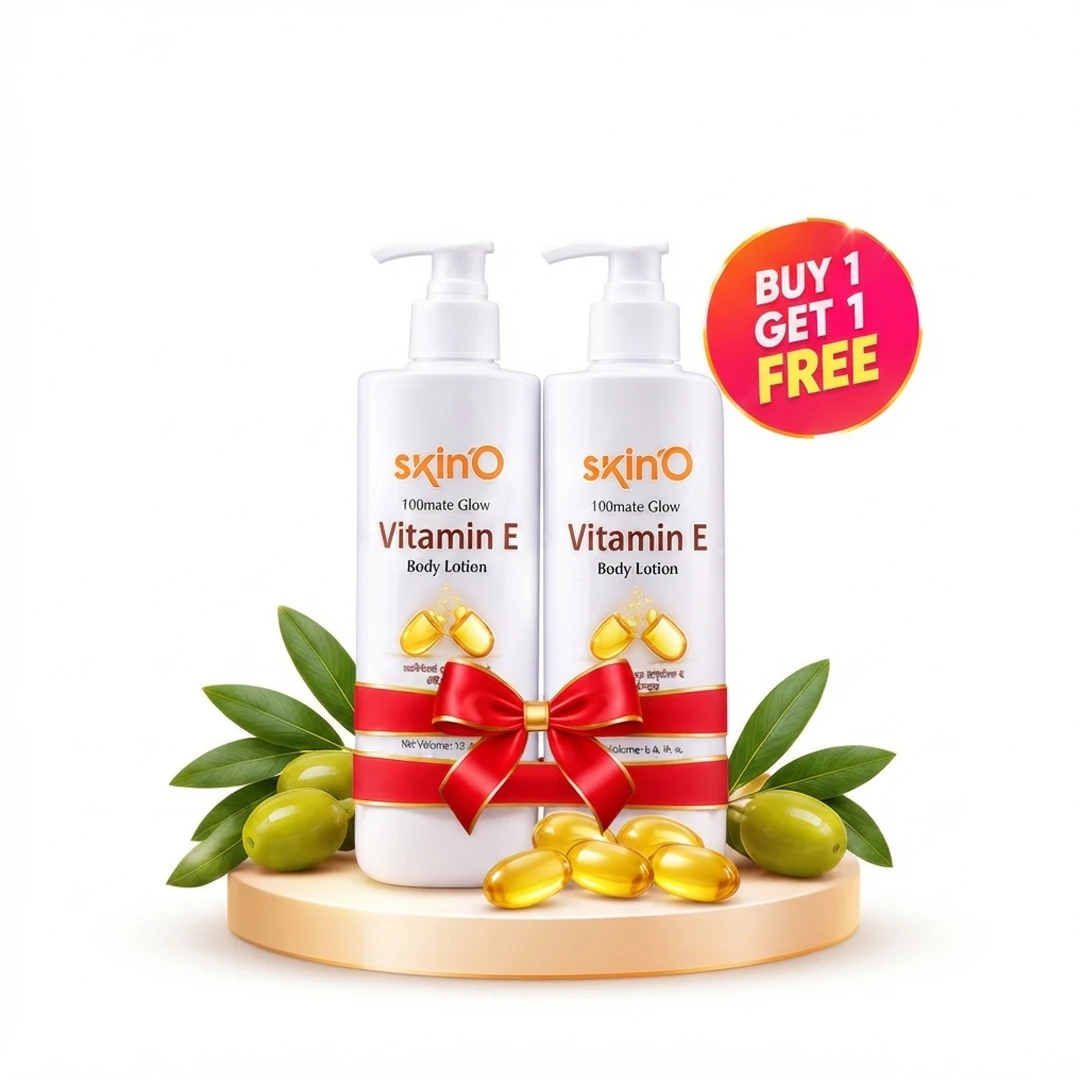 Skin'O Vitamin E Body Lotion 220ml - Buy 1 Get 1 Free (2 Pcs Combo)