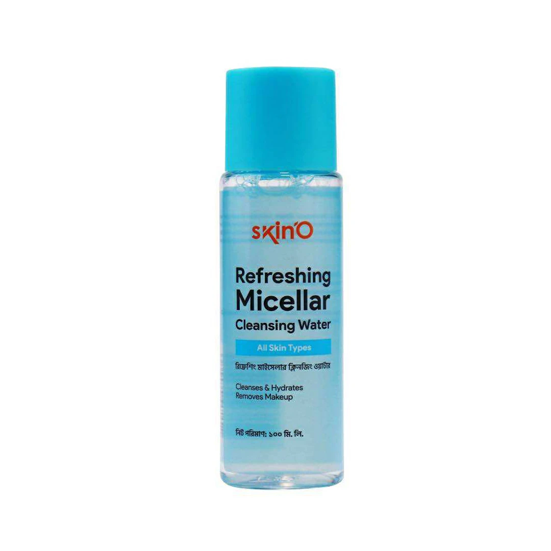 Skin’O Refreshing Micellar Cleansing Water – Gentle Makeup Remover & Pore Purifier