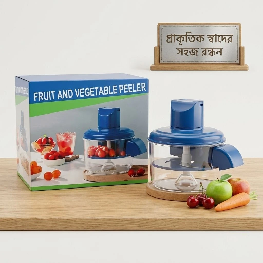 Hand-Crank Fruit and Vegetable Peeler and Slicer