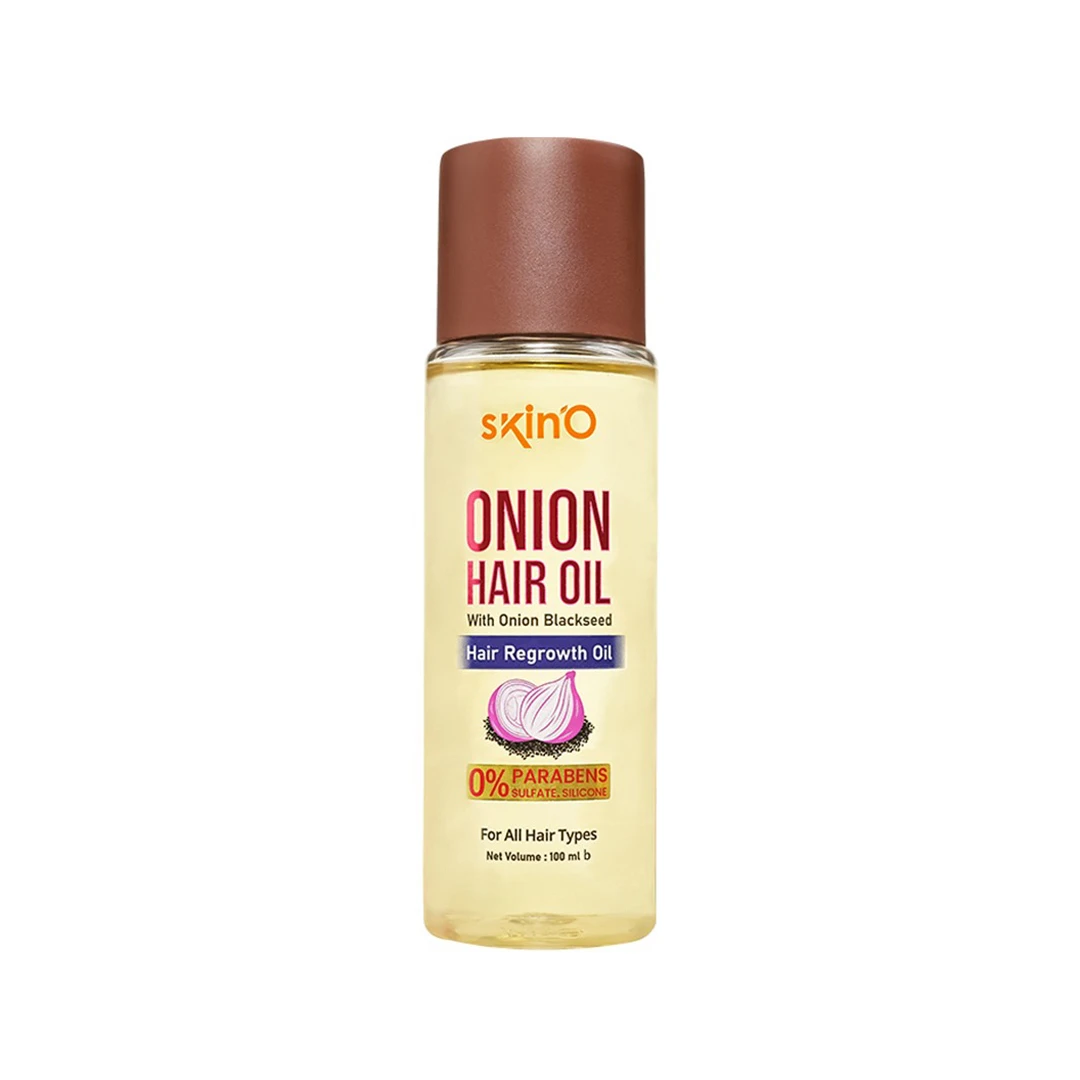 Skin’O Onion & Black Seed Hair Regrowth Oil – Natural Hair Fall Defense & Scalp Nourishment