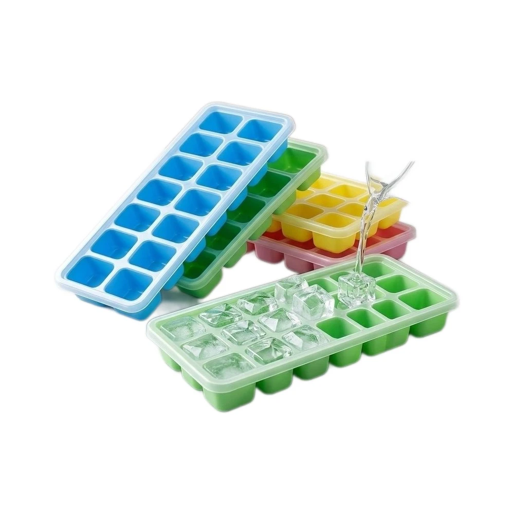 Silicone Ice Cube Tray Set – Flexible Easy-Release Ice Maker